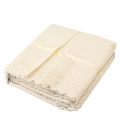 Faldón Broderie Amanda King Beige