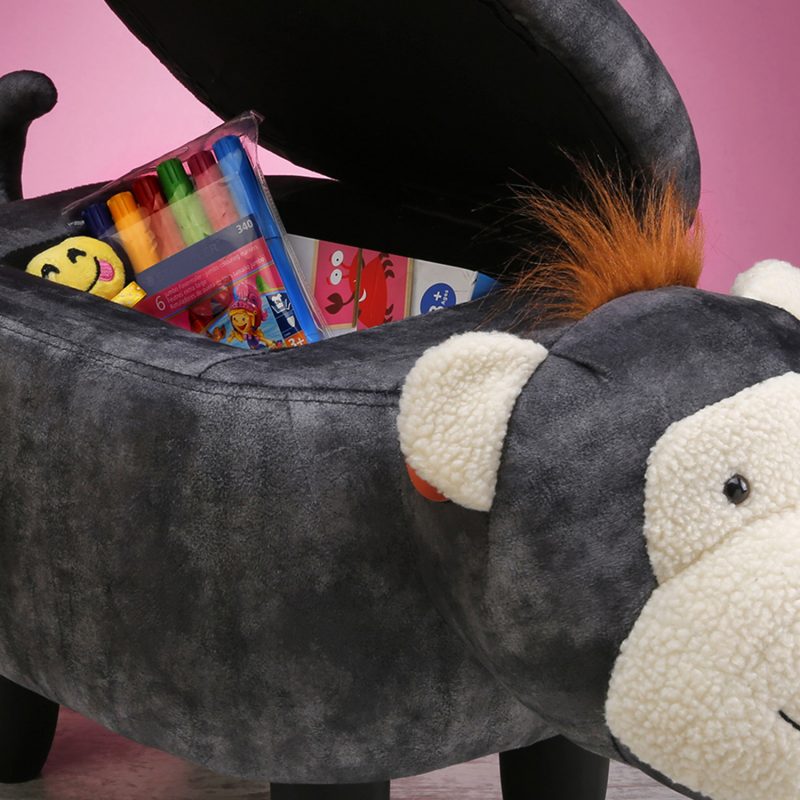 Banca Infantil Monito Con Almacenaje - Imagen 2