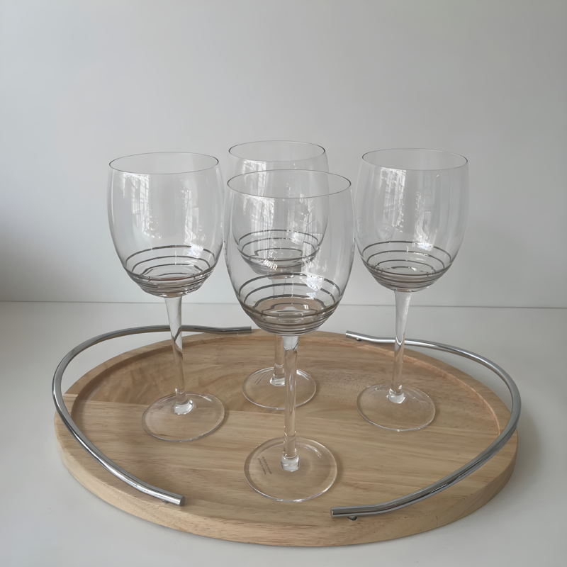 Juego Copas Espiral Acero Vino Tinto 4 Piezas - Imagen 4