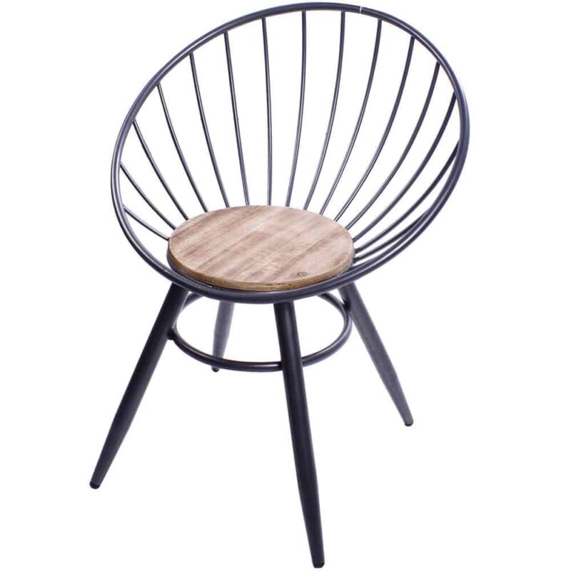 Silla Diseño Aspen de Madera y Metalica