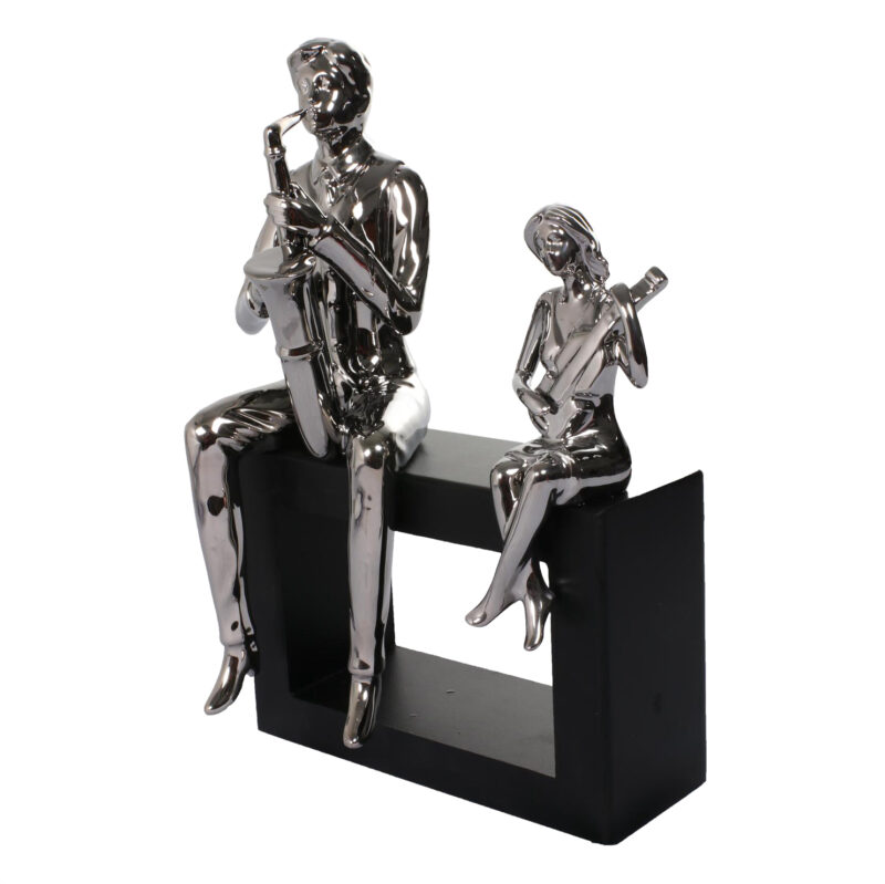 Figura Decorativa Músicos Silver