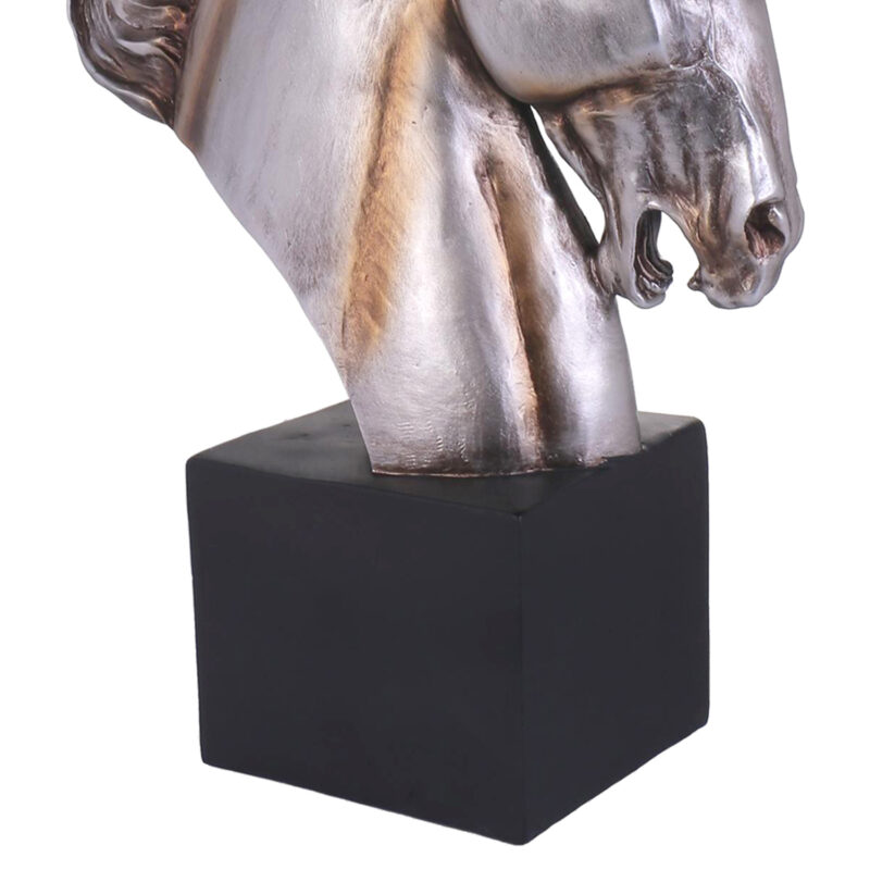 Figura Decorativa Caballo Pegasus Pedestal - Imagen 2
