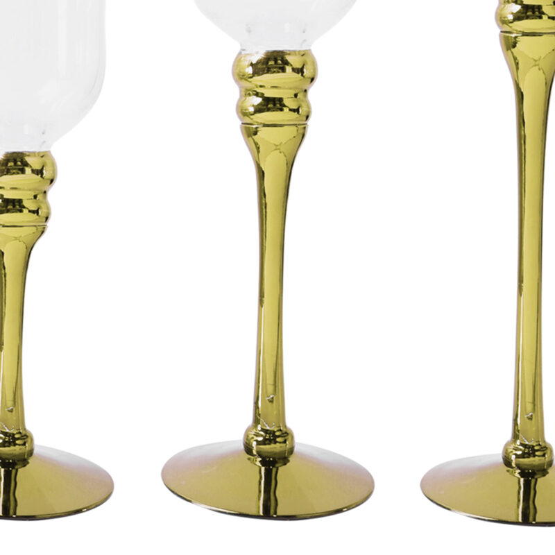 Juego Portavelas Decorativo Sienna Gold 3 Piezas - Imagen 3