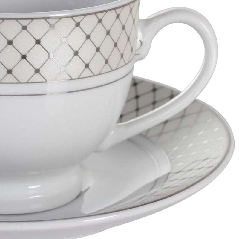 Juego de Tazas Té Florencia Silver 12 Piezas - Imagen 3
