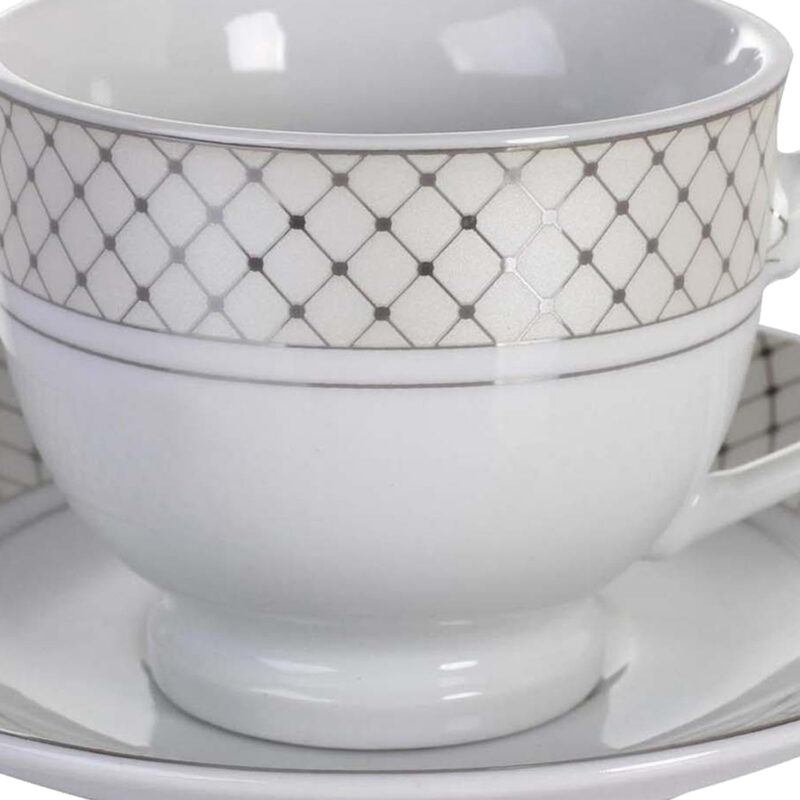Juego de Tazas Té Florencia Silver 12 Piezas - Imagen 2