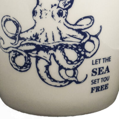 Tazón Decorativo Ocean Octopus White