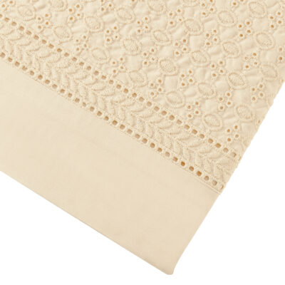 Juego de Sábanas T180 Broderie Beige1,5 Plazas