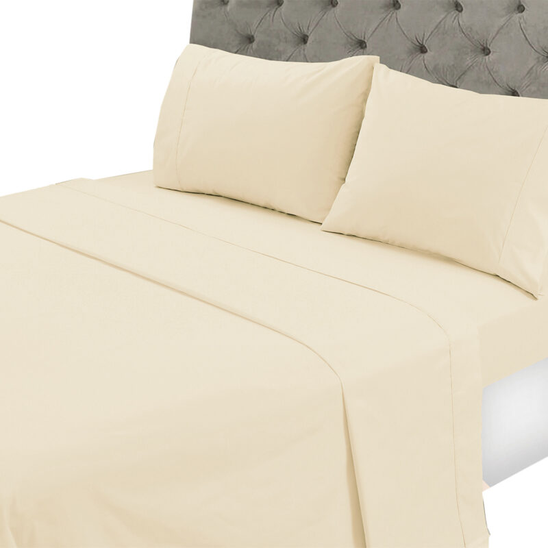 Juego de Sabanas T144 Lisa Beige King