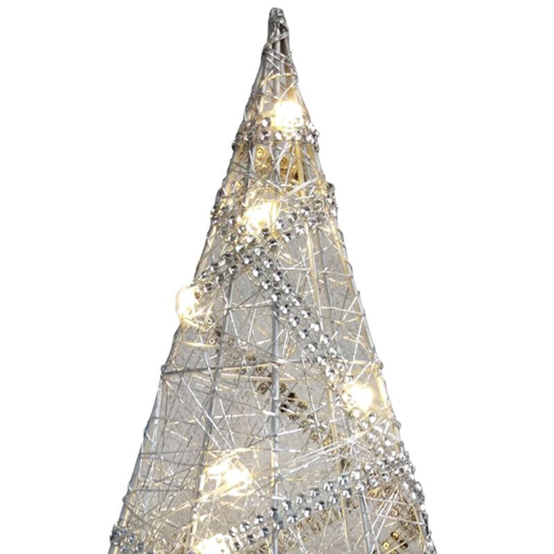 Arbol Navideño Luces Led Silver - Imagen 3