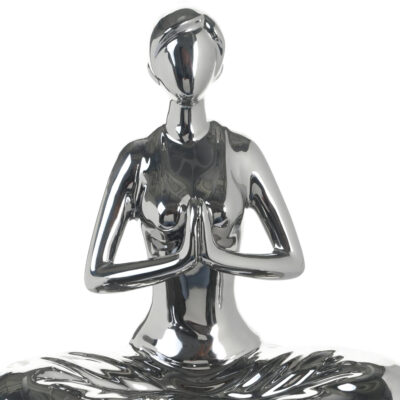 Figura Decorativa Namaste Silver