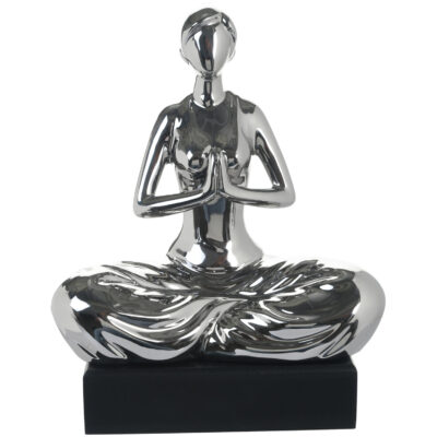 Figura Decorativa Namaste Silver