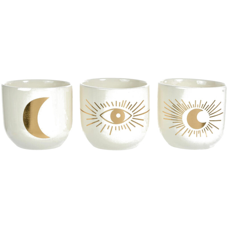 Set de Macetas Decorativas Cosmico 3 Piezas