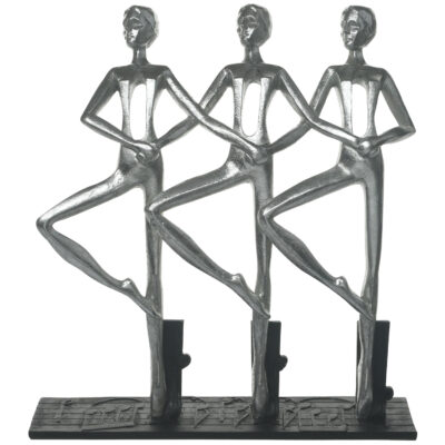 Figura Decorativa Bailarinas Abstractas Silver