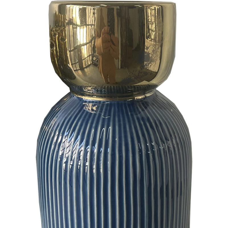 Jarrón Decorativo Berna Grande Azul - Imagen 3