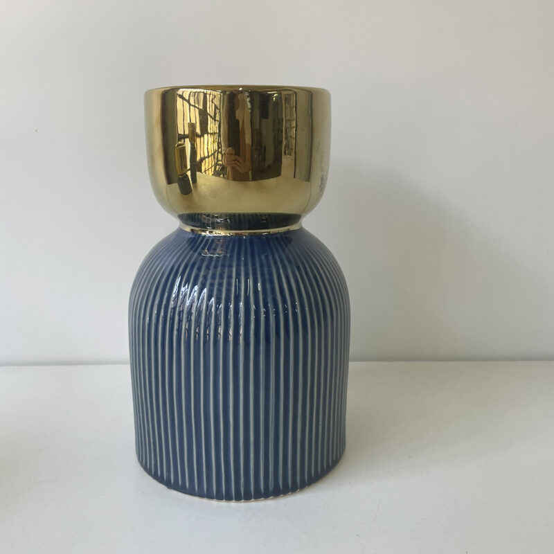 Jarrón Decorativo Berna Grande Azul - Imagen 4