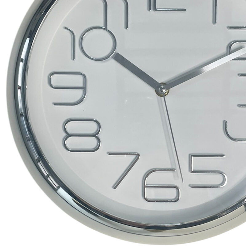 Reloj Mural Decorativo Lugano Silver - Imagen 2