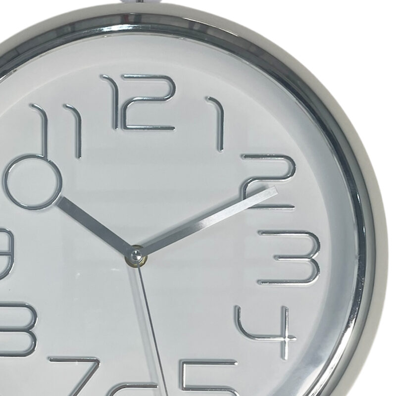 Reloj Mural Decorativo Lugano Silver - Imagen 3