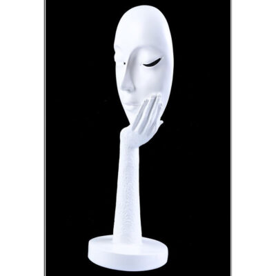 Figura Decorativa Máscara Blanca