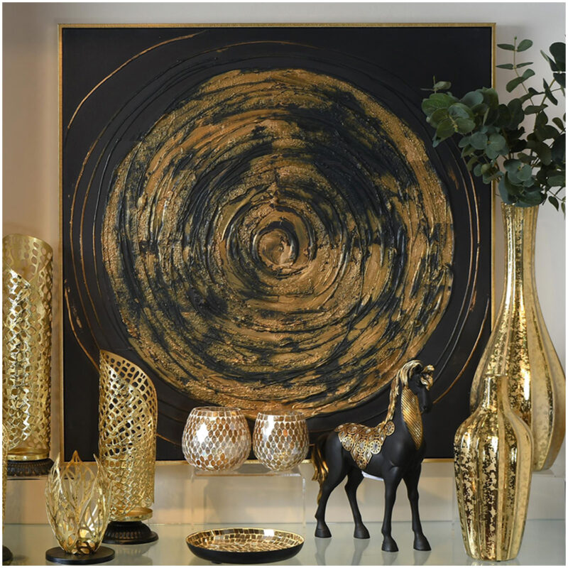 Cuadro Decorativo Sol Black 82 x 82 - Imagen 4