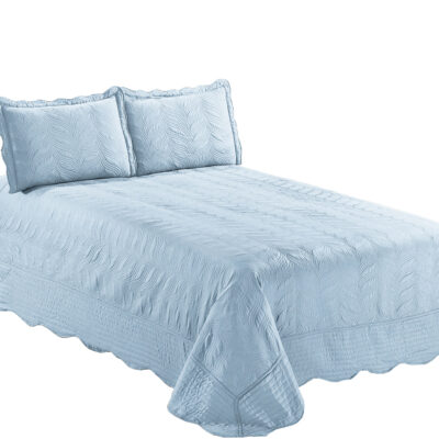 Quilt Bordado 1,5 Plazas Versailles Aqua