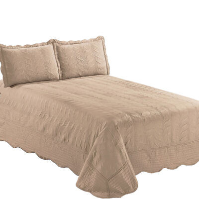 Quilt Bordado 1,5 Plazas Versailles Beige