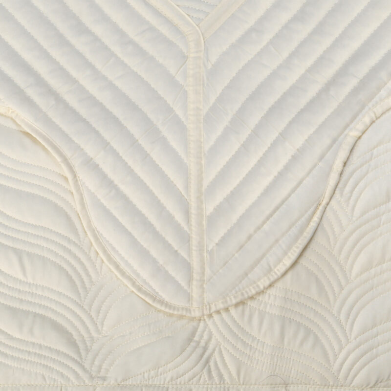 Quilt Bordado 2 Plazas Versailles Amarillo Pastel - Imagen 3