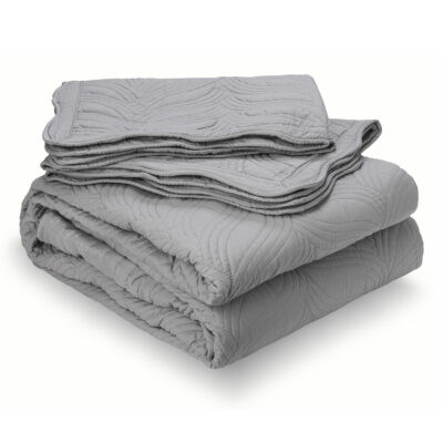 Quilt Bordado 1,5 Plazas Versailles Gris