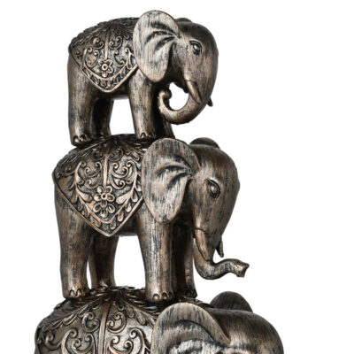 Figura Decorativa Elefantes Family Namibia Ambar