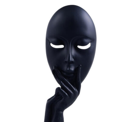 Figura Decorativa Máscara Negra