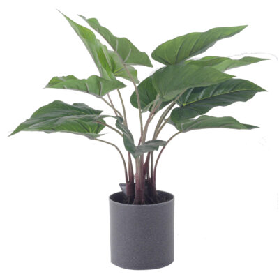 Planta Decorativa Artificial Alocasia Verde