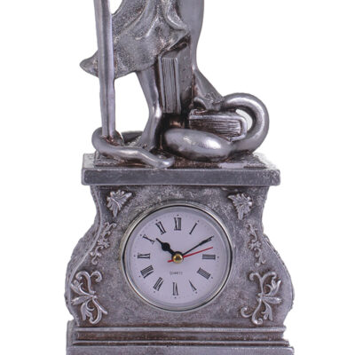 Reloj Decorativo Dama Justicia Silver de Mesa