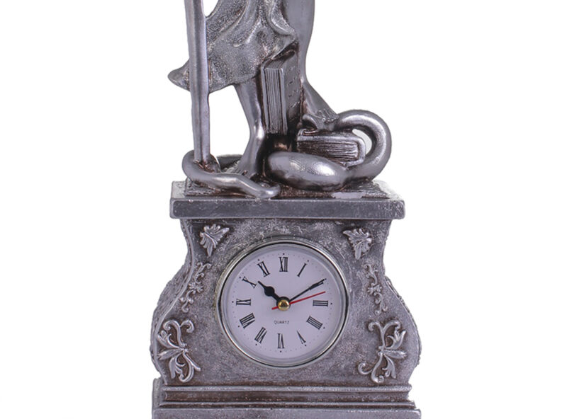 Reloj Decorativo Dama Justicia Silver de Mesa - Imagen 2