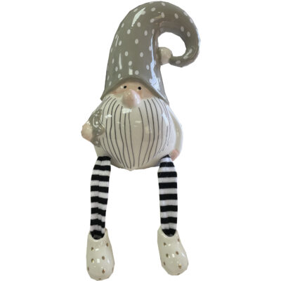Figura Navidad Duende Gris