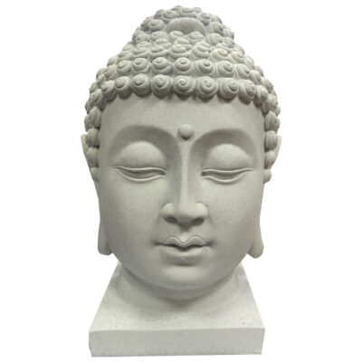 Figura Decorativa Buda Cabeza Gris