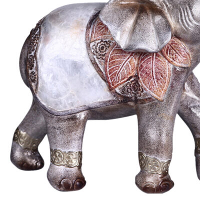 Figura Decorativa Elefante Hojas