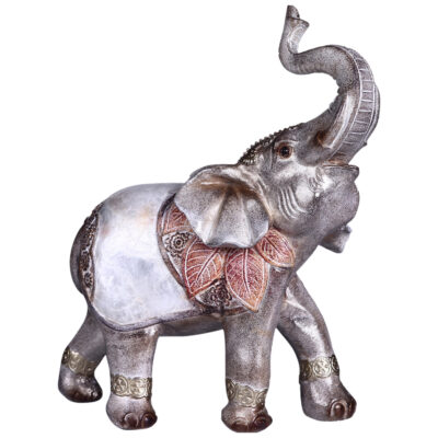 Figura Decorativa Elefante Hojas