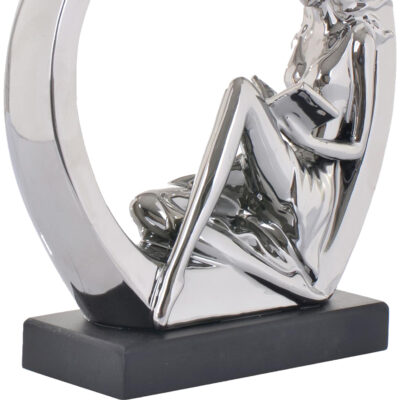 Figura Decorativa Dama Venecia Silver