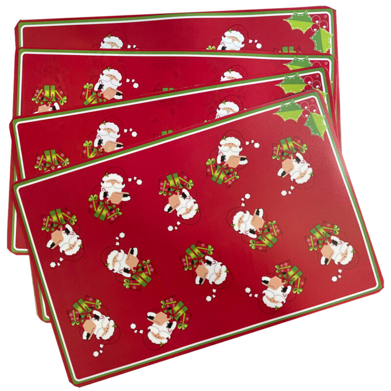 Set 4 Individuales + 4 Posavasos Navideños - Imagen 4