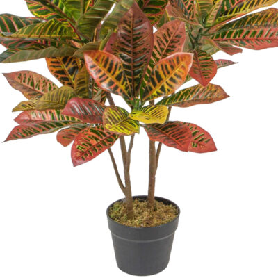 Planta Artificial Croton Variegado 100 Cm