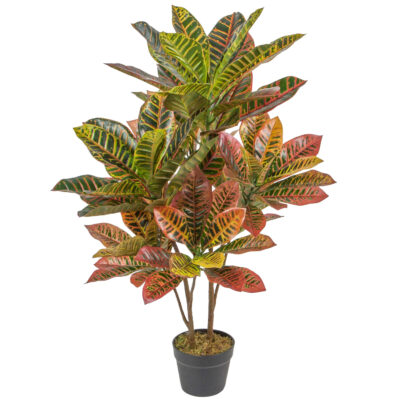 Planta Artificial Croton Variegado 100 Cm