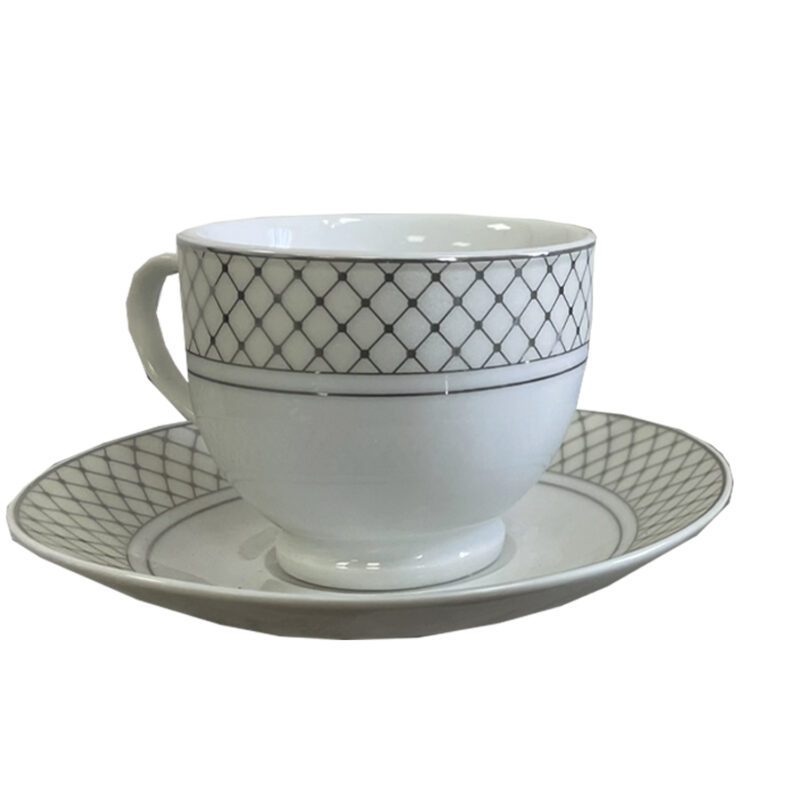 Juego De Tazas Te Florencia Silver - Imagen 3