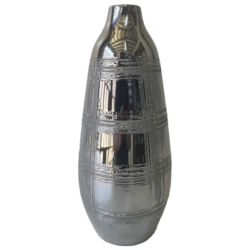 Jarron Decorativo Veneto Base Silver