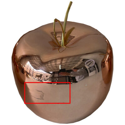 Figura Decorativa Manzana Copper