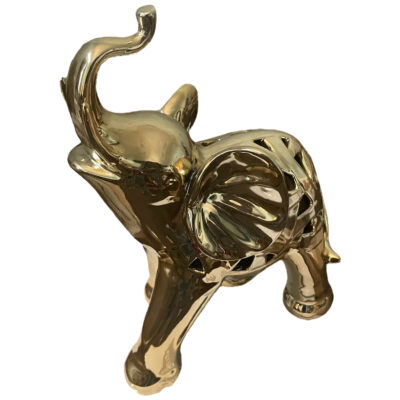 Figura Decorativa Elefante Calado Gold