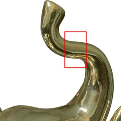 Figura Decorativa Elefante Calado Gold